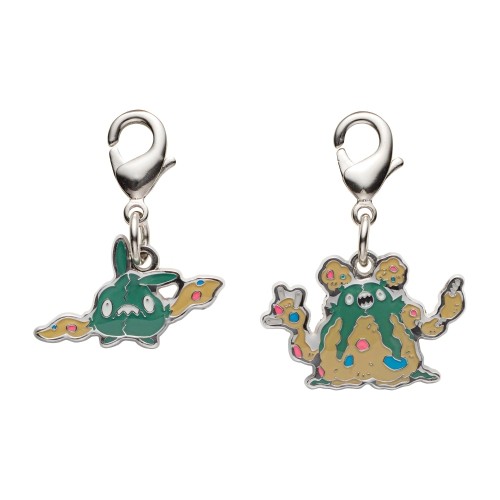 Pokemon Trubbish Garbodor Metal Charm Set Japan NEW