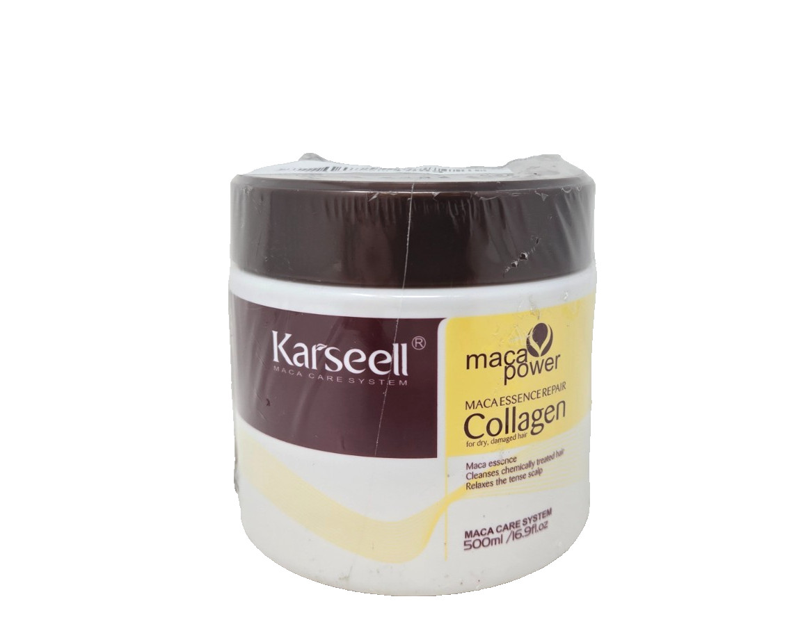 KARSEELL Maca Power Essence Repair Collagen Hair Mask For Dry Hair, 16.9 fl oz