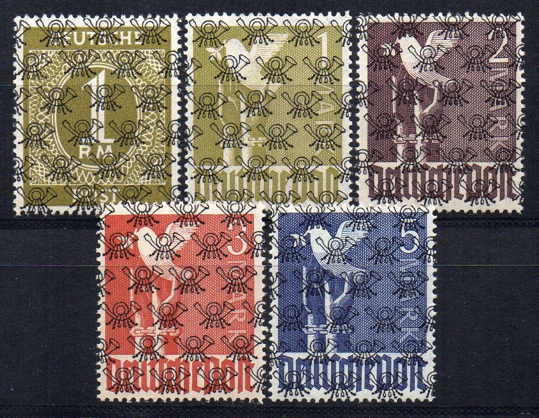 GERMANY USA BRITISCHE ZONE 1948 Sc.AIXII-AIVII Cv.2000 € MNH SIGNED
