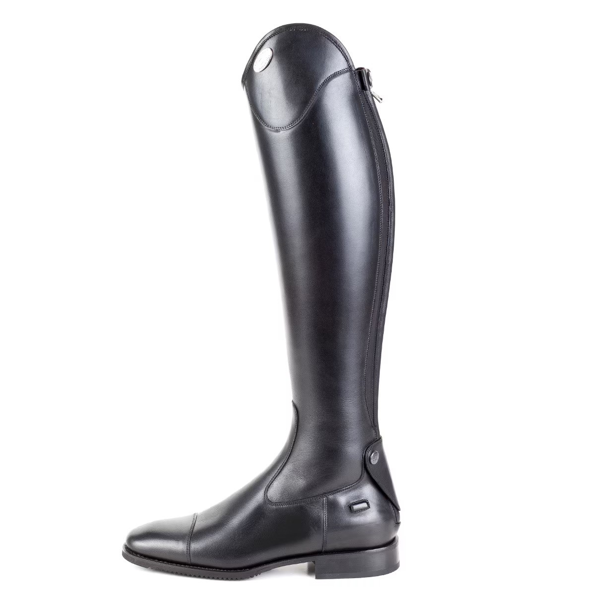 DeNiro Salento Dress Riding Boot Rear Zip US 7.5 Short 17.5” Med 14.63” (38 MCM)