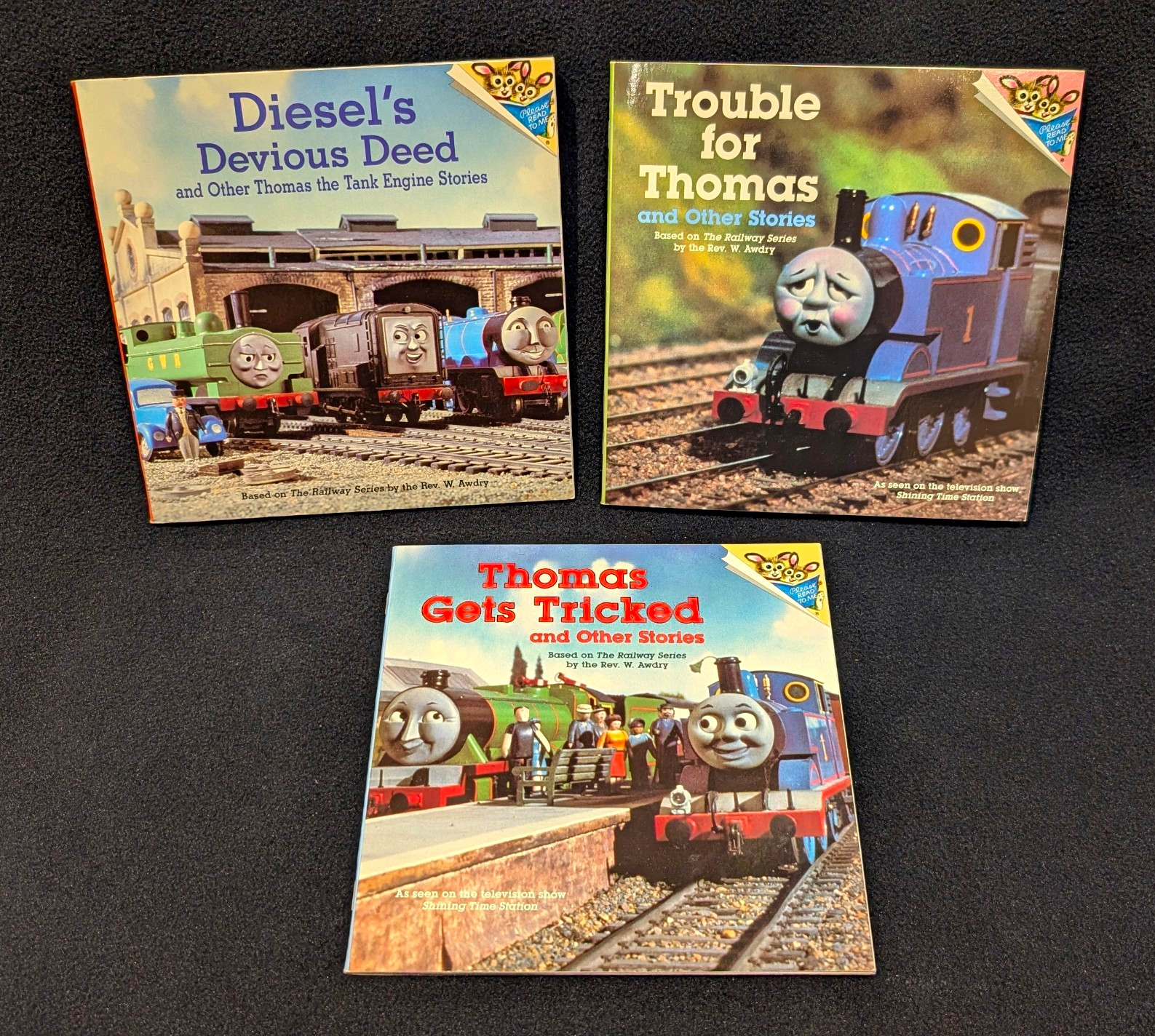 LIKE NEW Thomas the Tank Engine Vintage 1989-92 Paperback Books Lot Illustrated