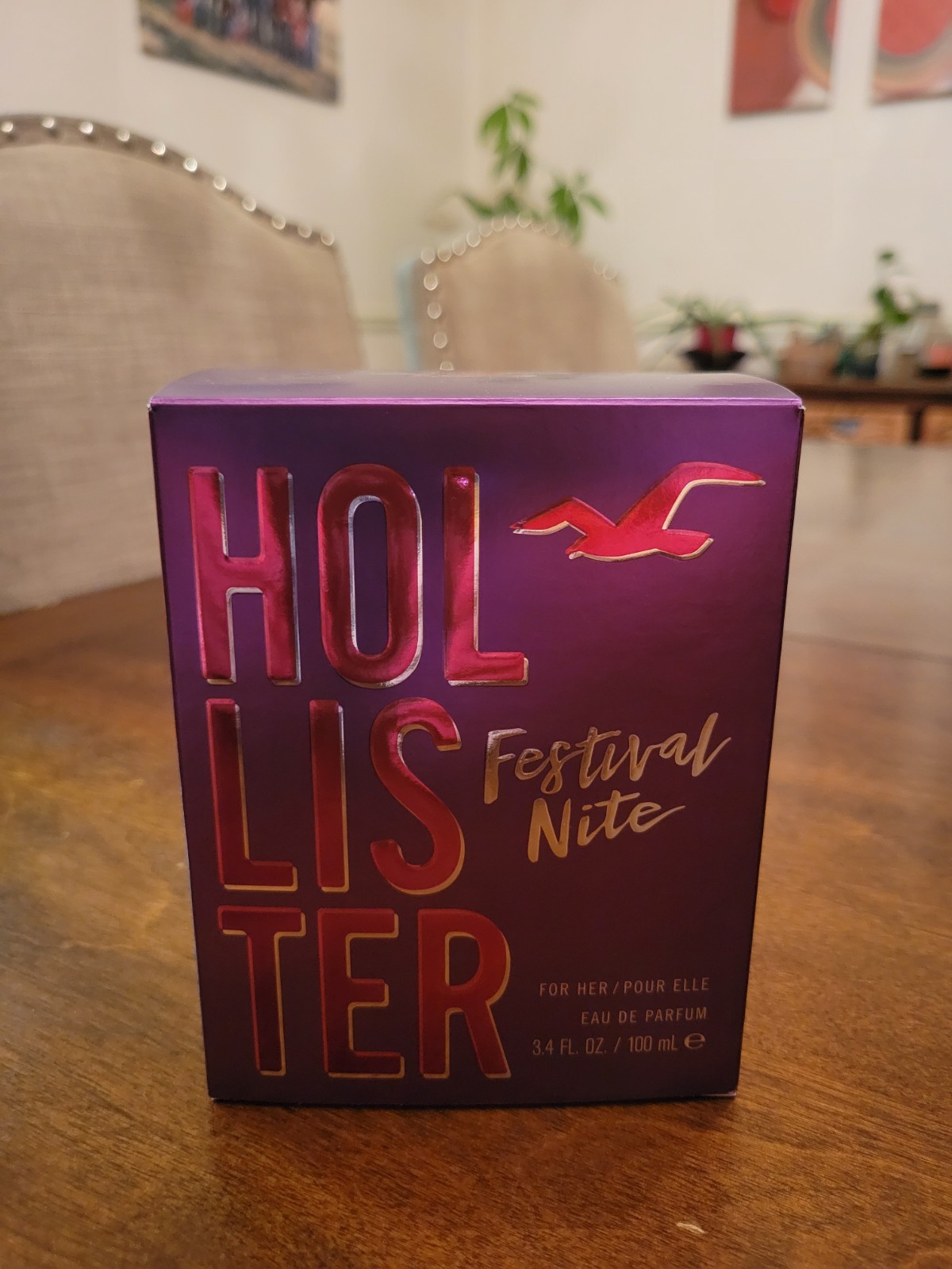 Hollister Festival Nite For Her Perfume 3.4 oz / 100 ml Eau De Parfum EDP Sealed