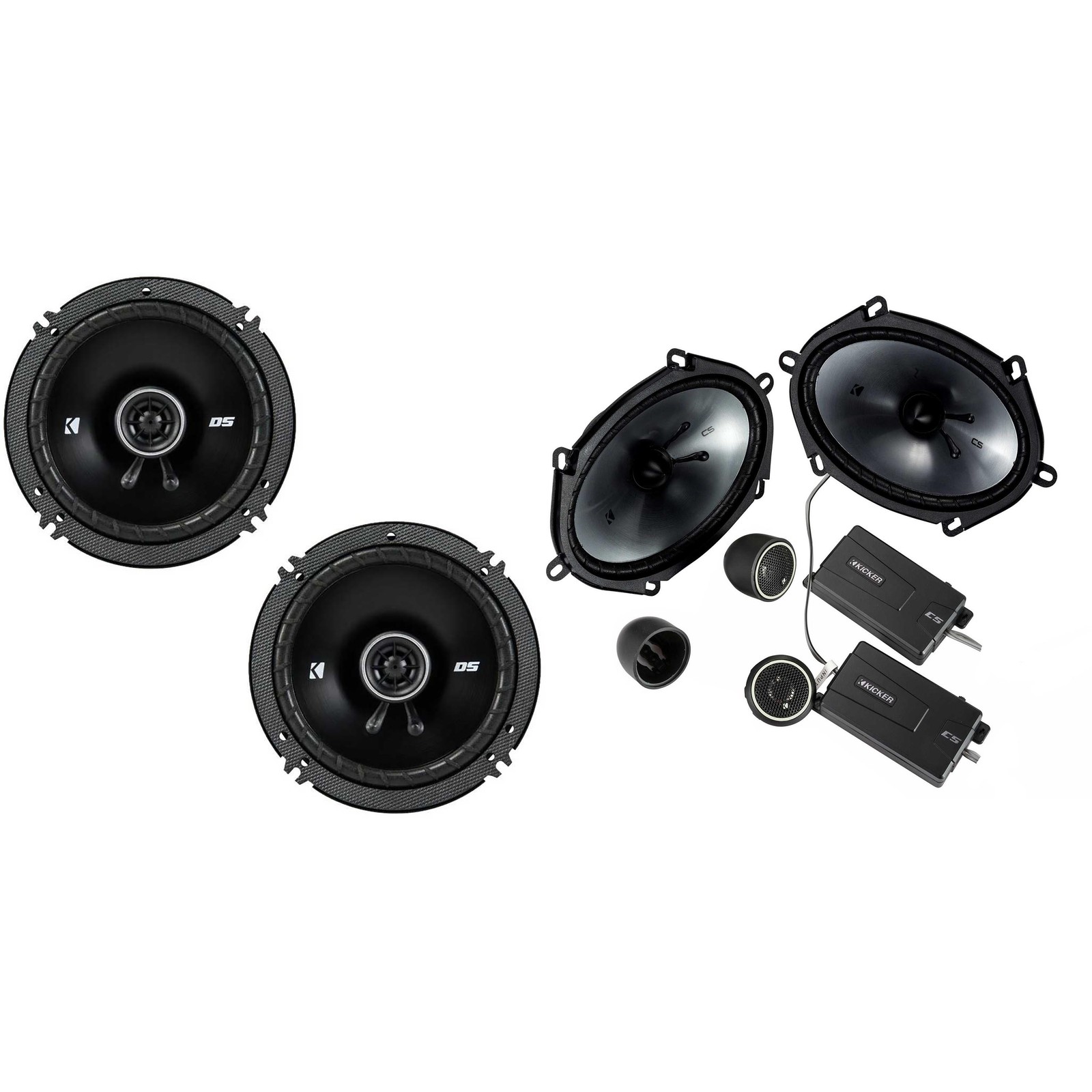 Kicker 46CSS684 CS-Series CSS68 6x8-Inch (160x200mm) Component System with .7...