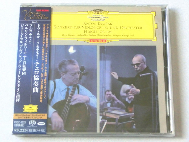 Pierre Fournier Dvorak & Elgar Cello Concertos SACD Hybrid TOWER RECORDS JAPAN