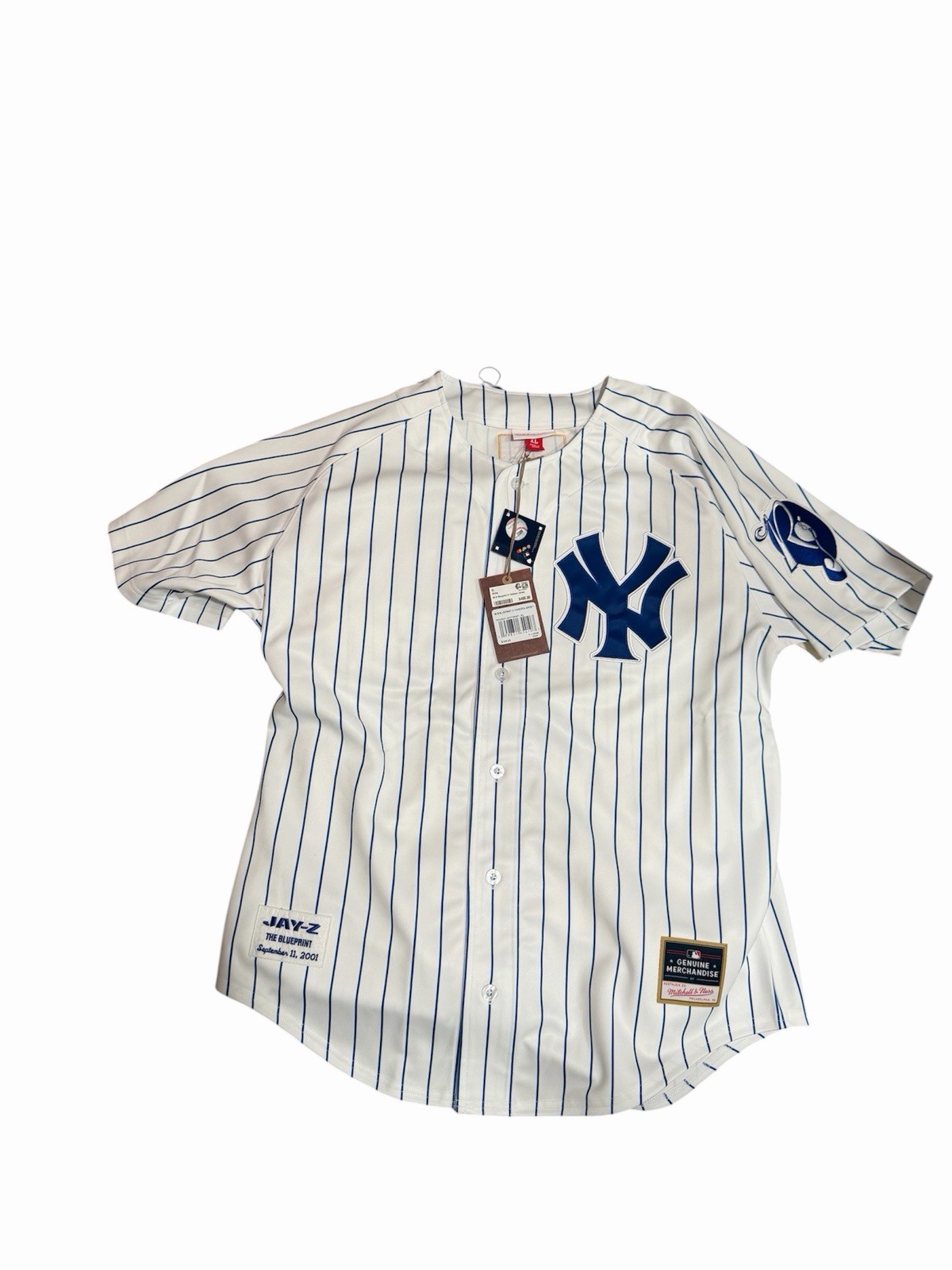 JAŸ Z 30th AnniversaryNYC Pop up Limited Blueprint Mitchell & Ness Yankee Jersey