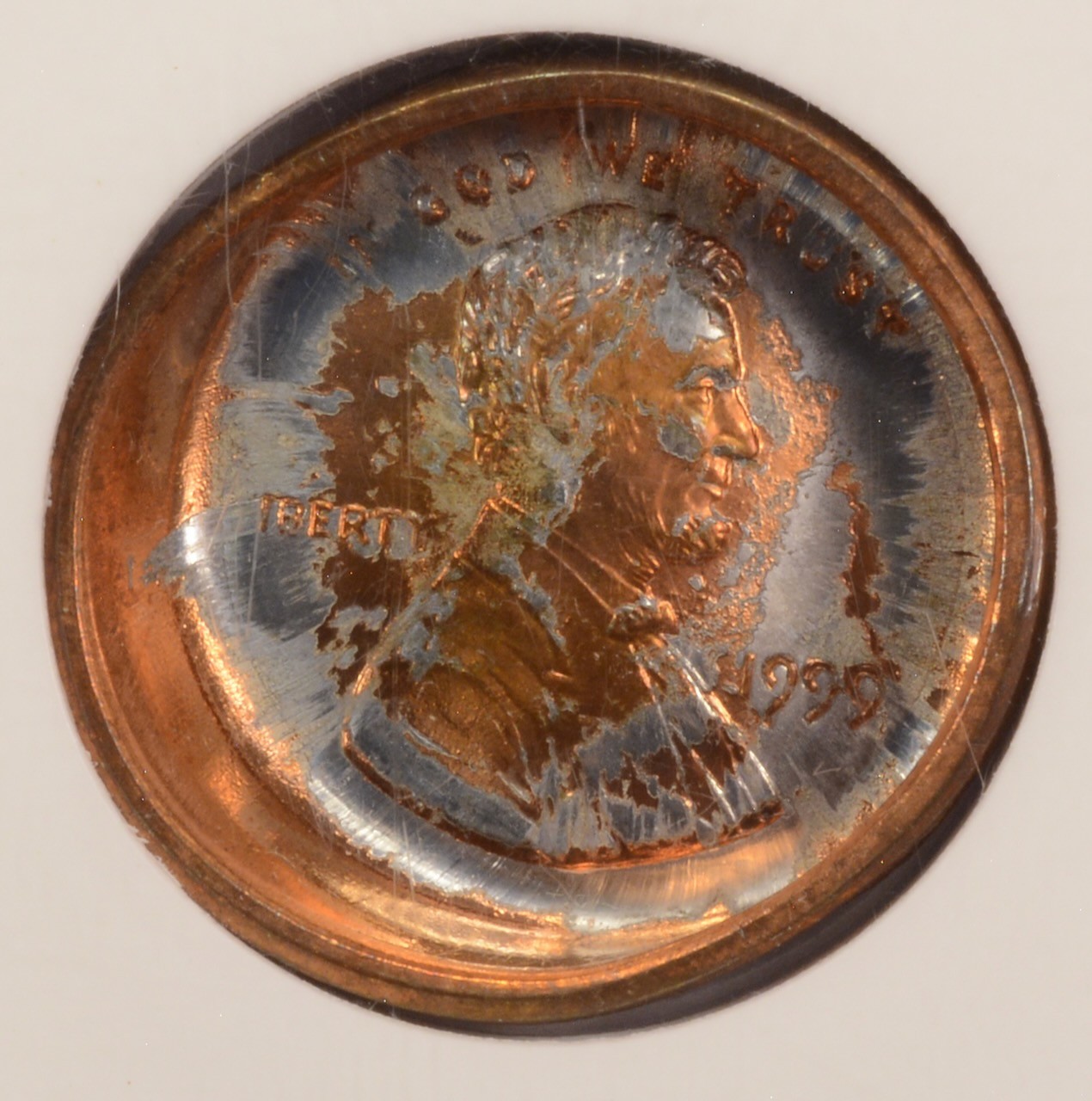 1999 1c Lincoln Cent Deep Die Cap NGC MS67 Red