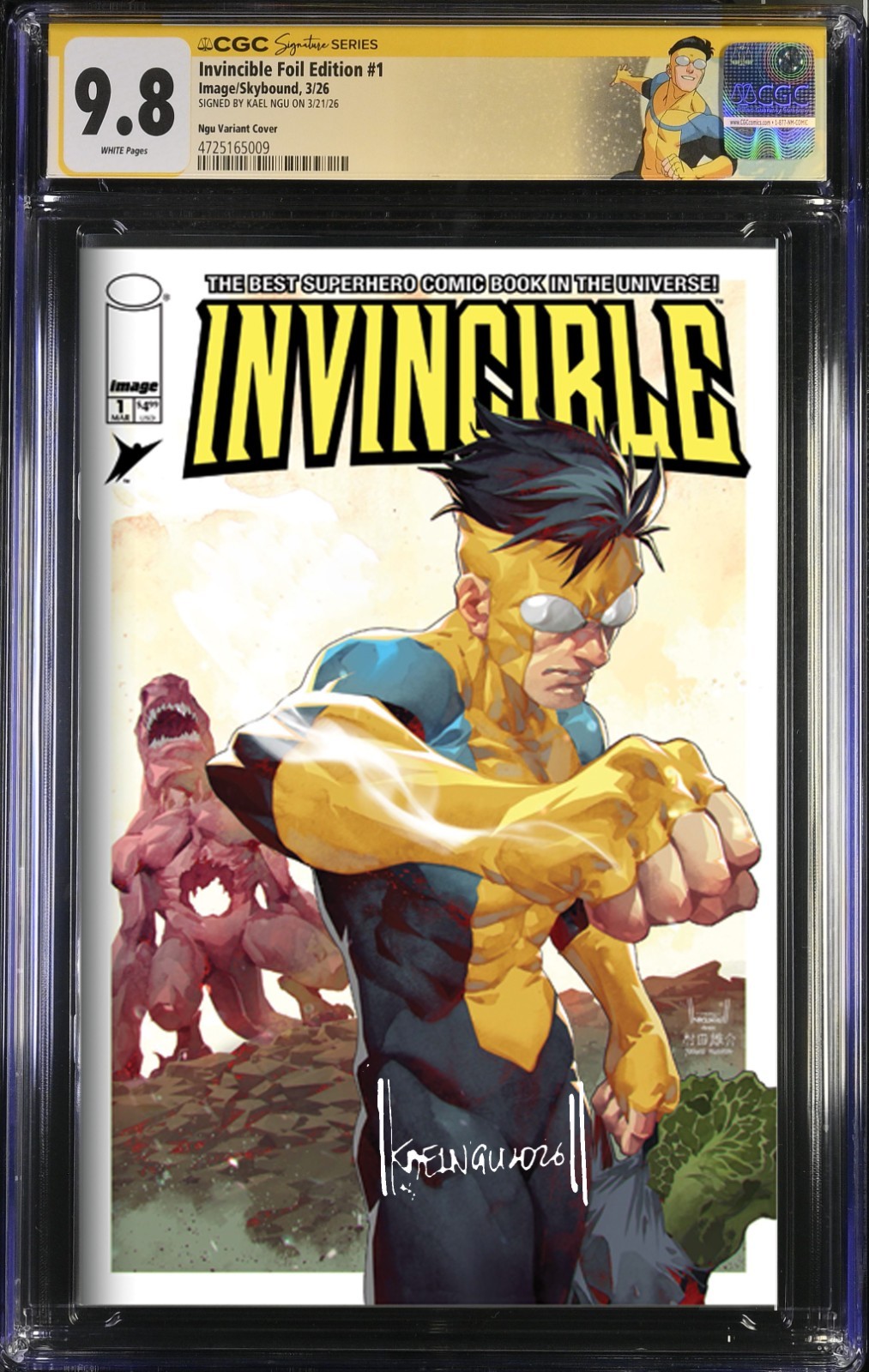 INVINCIBLE #1 (2026) / Megacon Exclusive / CGC SS 9.8 / Signed by KAEL NGU INVINCIBLE #1 (2026) / Megacon Exclusive / CGC SS 9.8 / Signed by KAEL NGU