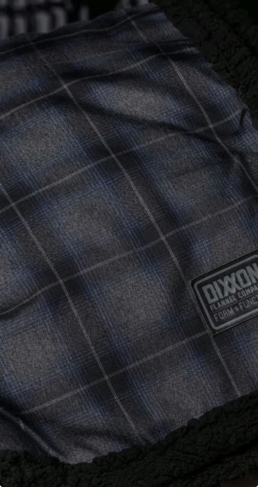 Dixxon Flannel Co. “Benchmark” Sherpa Blanket Throw 60W x 72L
