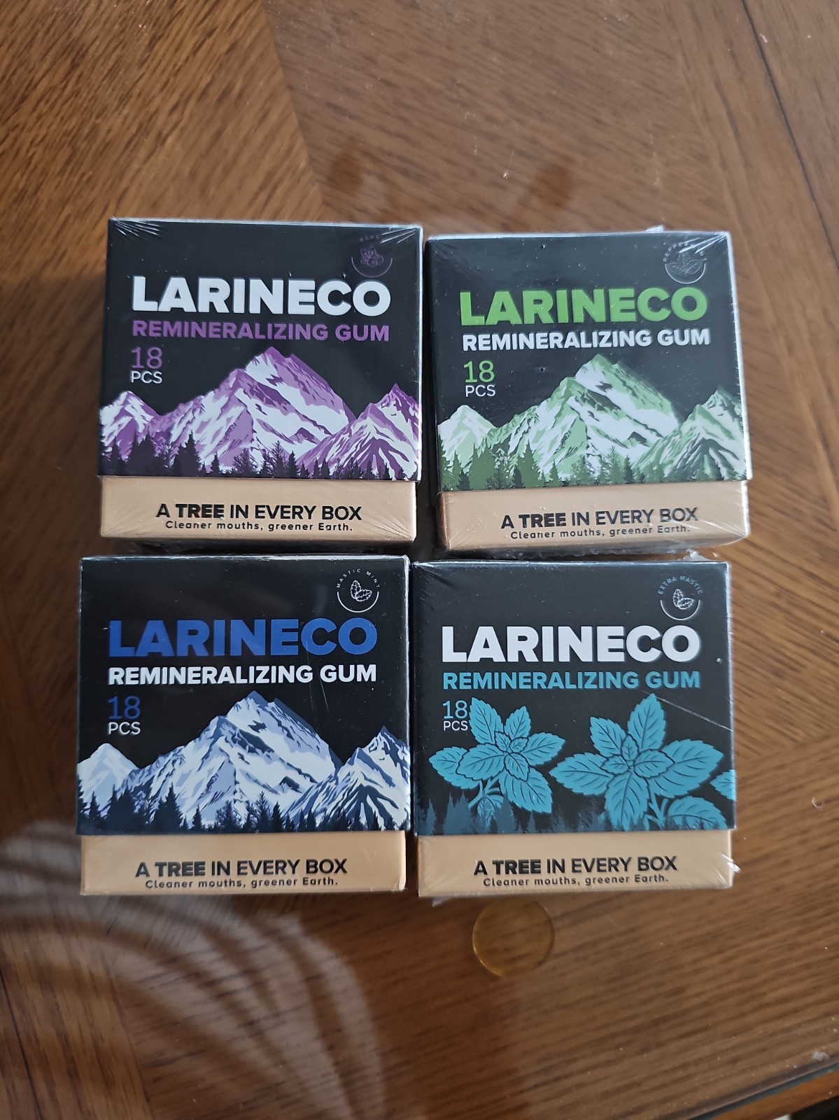 4 Pack Larineco Remineralizing 72 Gum Stronger Teeth. Flavors Variety . Sealed 4 Pack Larineco Remineralizing 72 Gum Stronger Teeth. Flavors Variety . Sealed