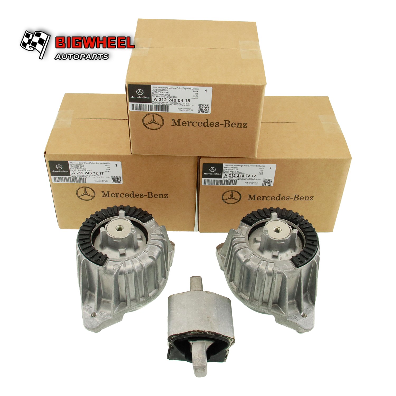 OEM 3pcs Front Engine +Transmission Mount For W212 W204 E200 C250 A2122407217