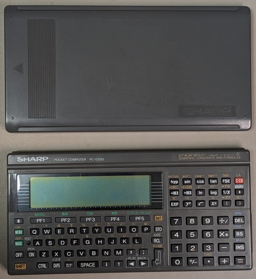SHARP Computer PC-E500 Poketcomputer with Box＆Manual＆RAMcard Japan
