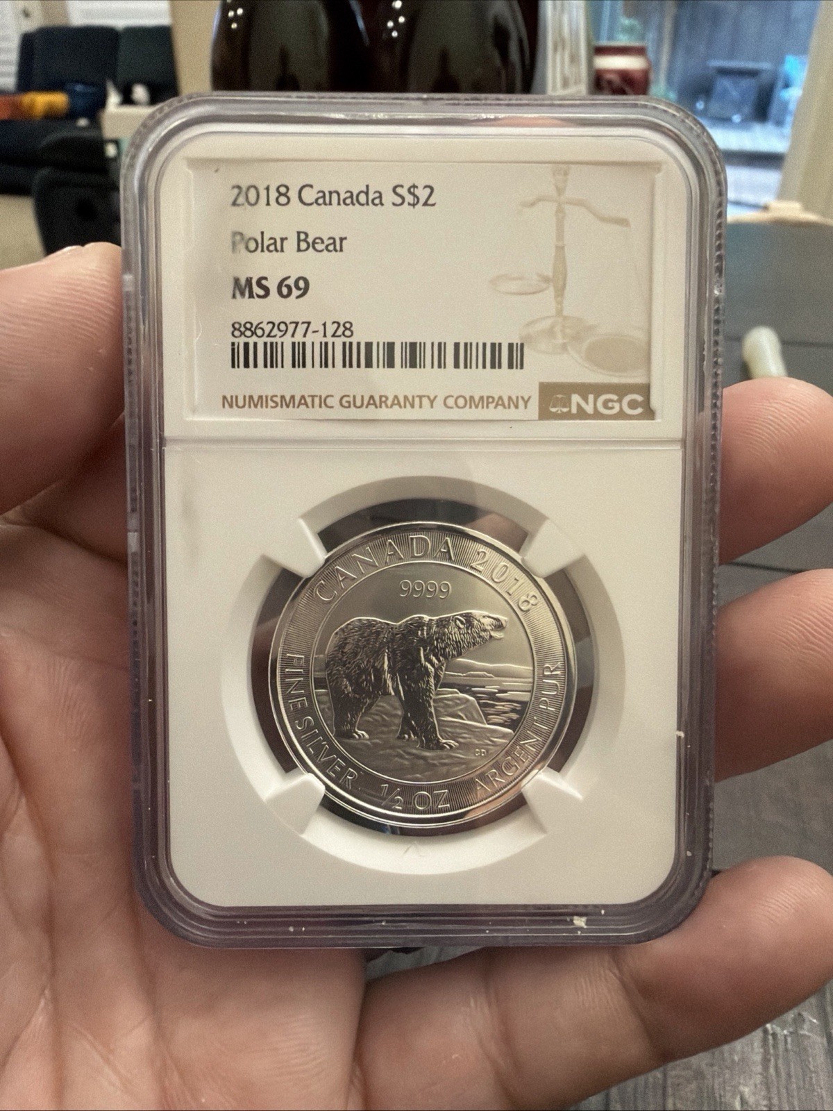 2018 Canada S$2 Polar Bear - NGC MS69 2018 Canada S$2 Polar Bear - NGC MS69