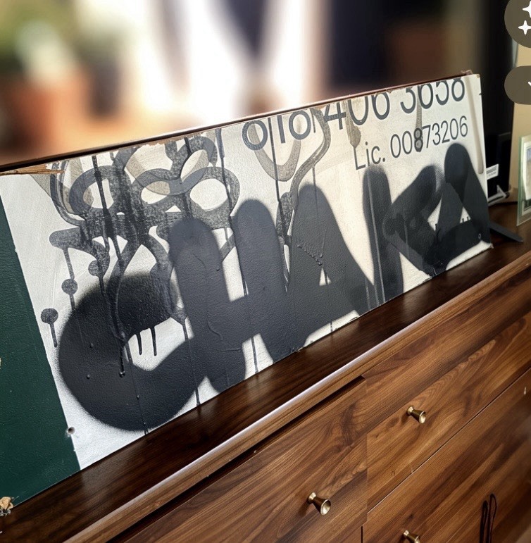 Infamous Chaka Graffiti Artist Tagged Billboard 34x12