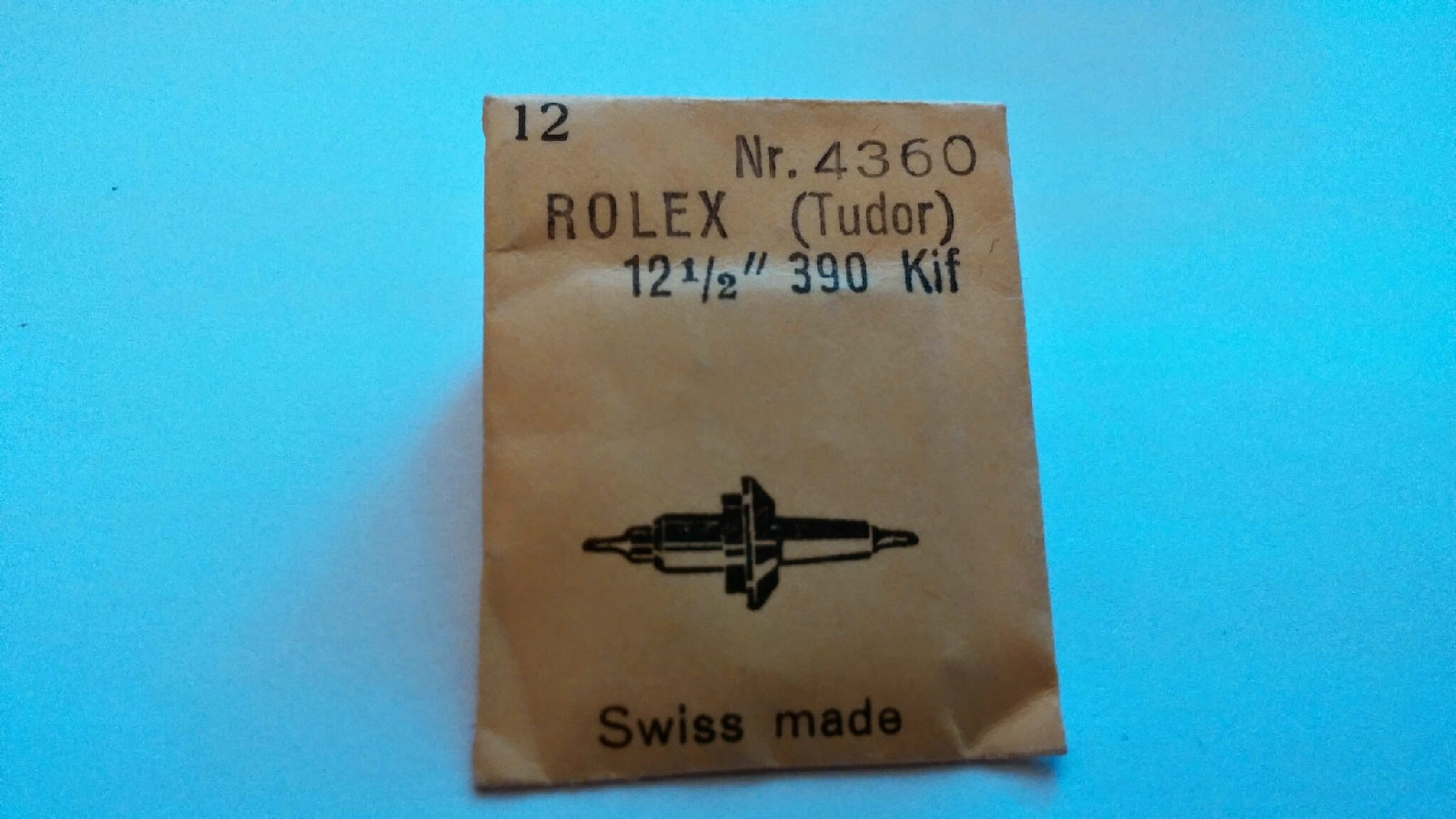 Tudor Rolex 390 723 parts balance staff CALIBRE 390 PART NO 723 - NEW