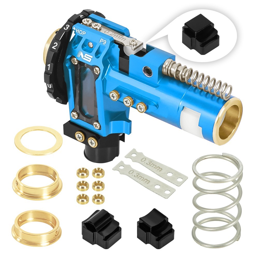 NexxSpeed CNC Aluminum Hopup Chamber Version 2 (BLUE) for M4