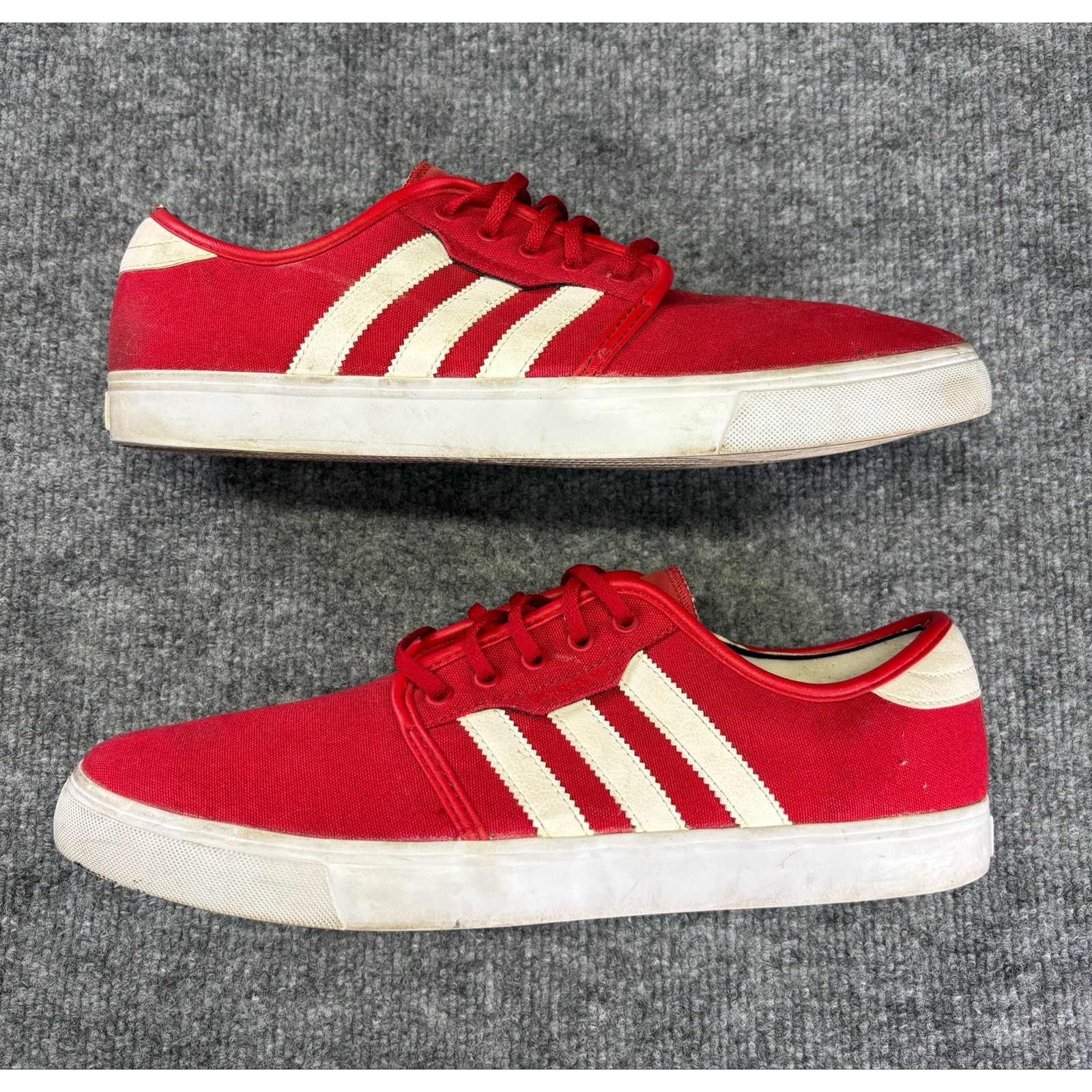 Adidas Seeley G66638 Men’s Size 12 Red White Canvas Skate Shoes Sneakers Adidas Seeley G66638 Men’s Size 12 Red White Canvas Skate Shoes Sneakers