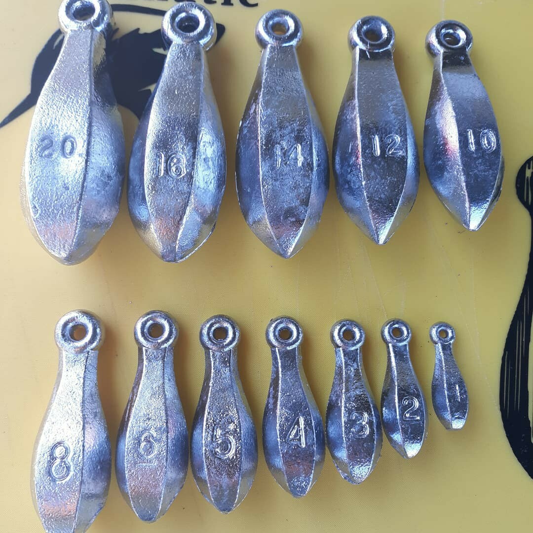 LEAD BANK SINKERS/WEIGHTS 10lbs pick your size 1oz to 20oz..... LEAD BANK SINKERS/WEIGHTS 10lbs pick your size 1oz to 20oz.....