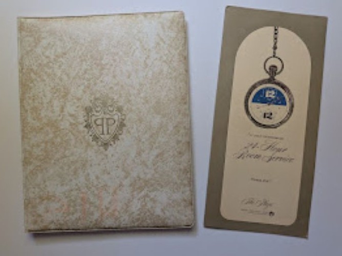 The Plaza Hotel - Fifth Avenue, New York - Stationery Set and Room Service Menu The Plaza Hotel - Fifth Avenue, New York - Stationery Set and Room Service Menu