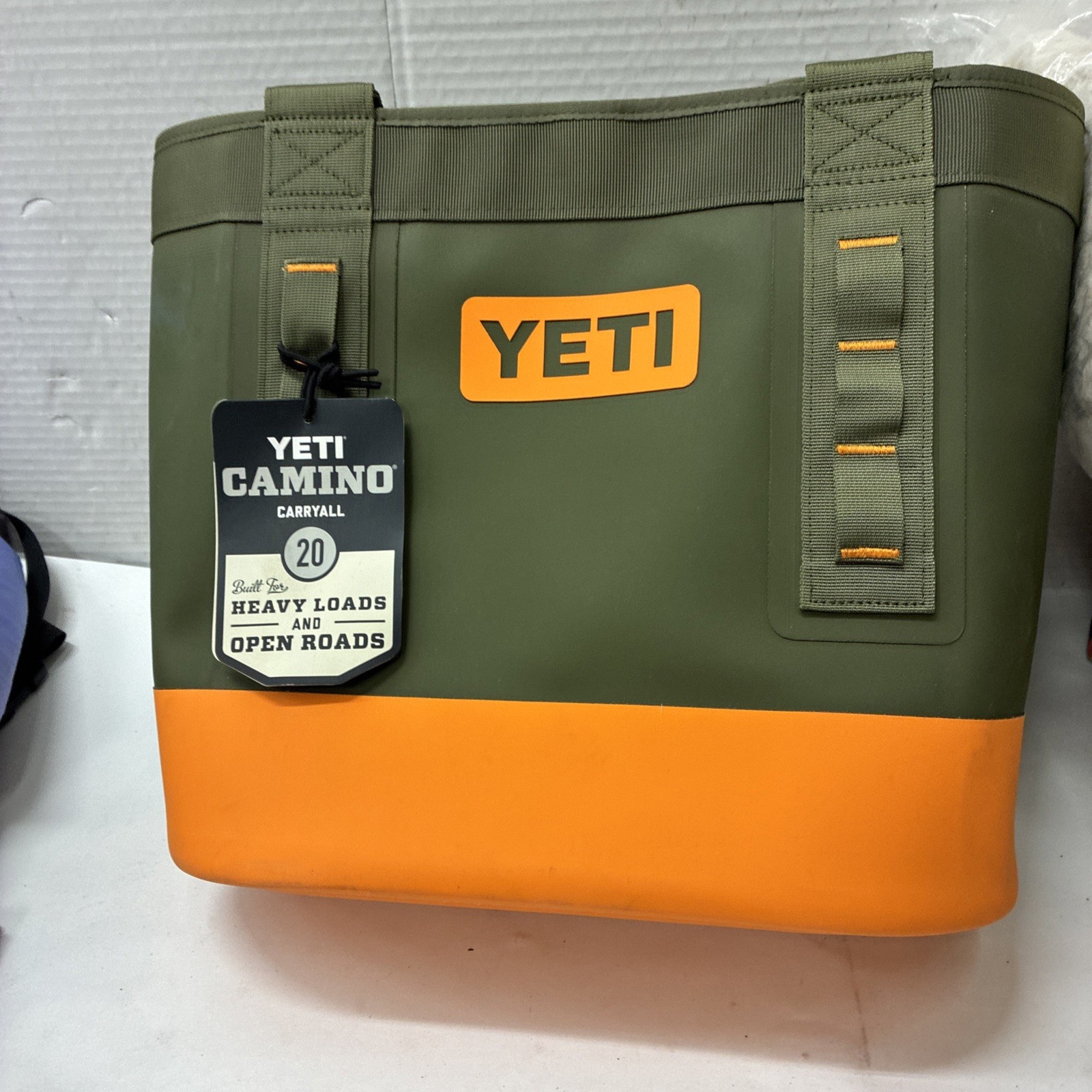 YETI Olive King Crab Orange Camino Carryall 20 Tote New w/ Tags | YETI Olive King Crab Orange Camino Carryall 20 Tote New w/ Tags |