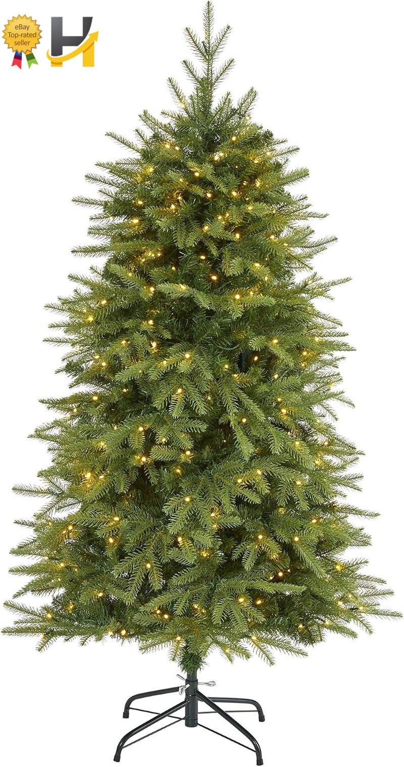 5 Ft Vancouver Fir Natural Look Artificial Christmas Tree & 350 Clear LED Lights