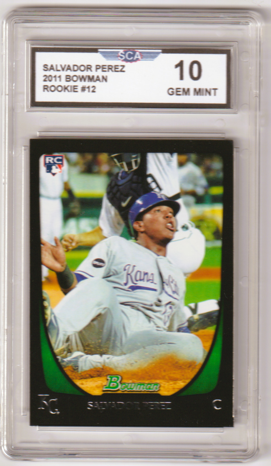 2011 BOWMAN SALVADOR PEREZ ROOKIE BASEBALL CARD KANSAS CITY ROYALS CATCHER