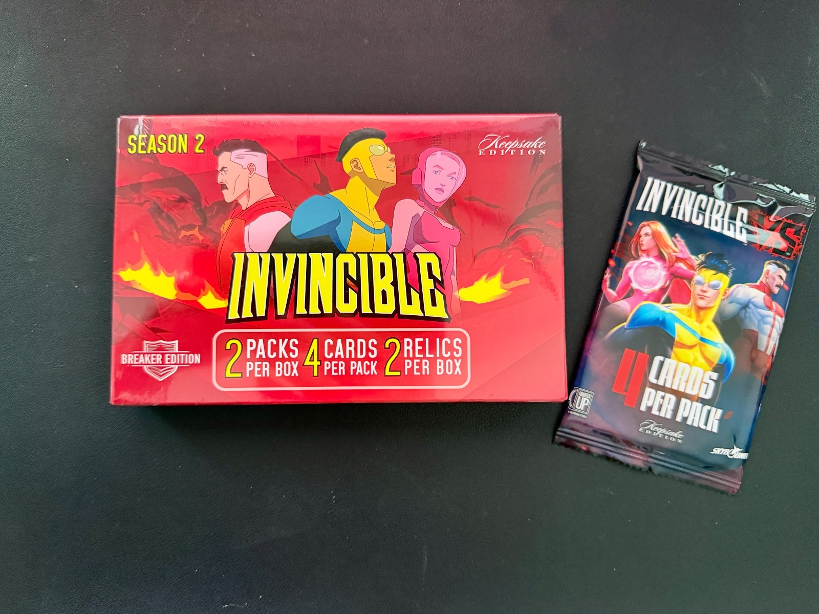 2026 Invincible Season 2 Keepsake Premiere Breaker Edition Box + 1 pack 2026 Invincible Season 2 Keepsake Premiere Breaker Edition Box + 1 pack