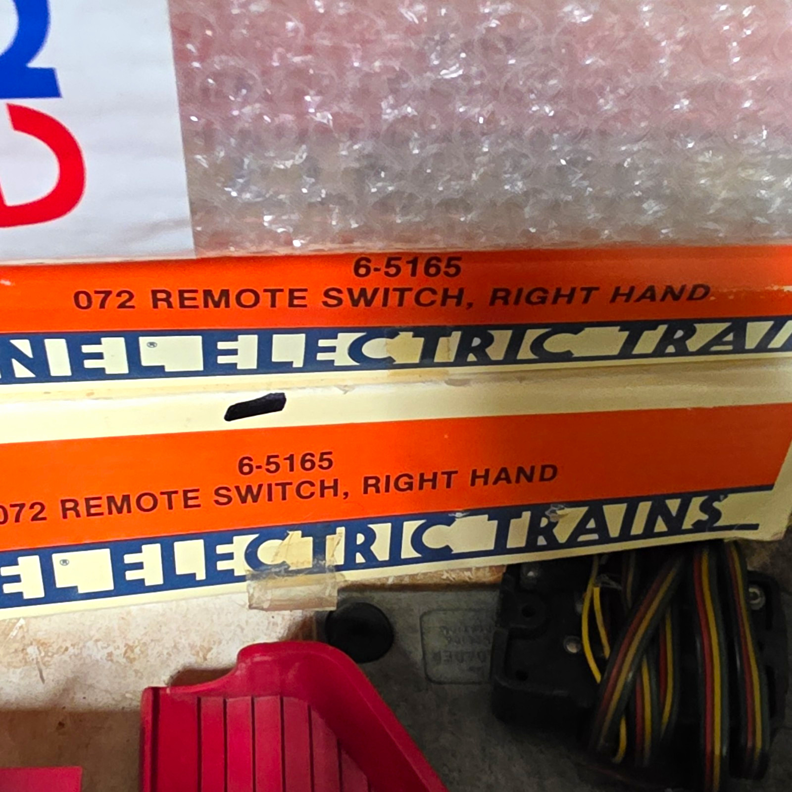 Lionel O Gauge O72 Remote Switch Right-Hand Turnout 6-5165 Three-Rail