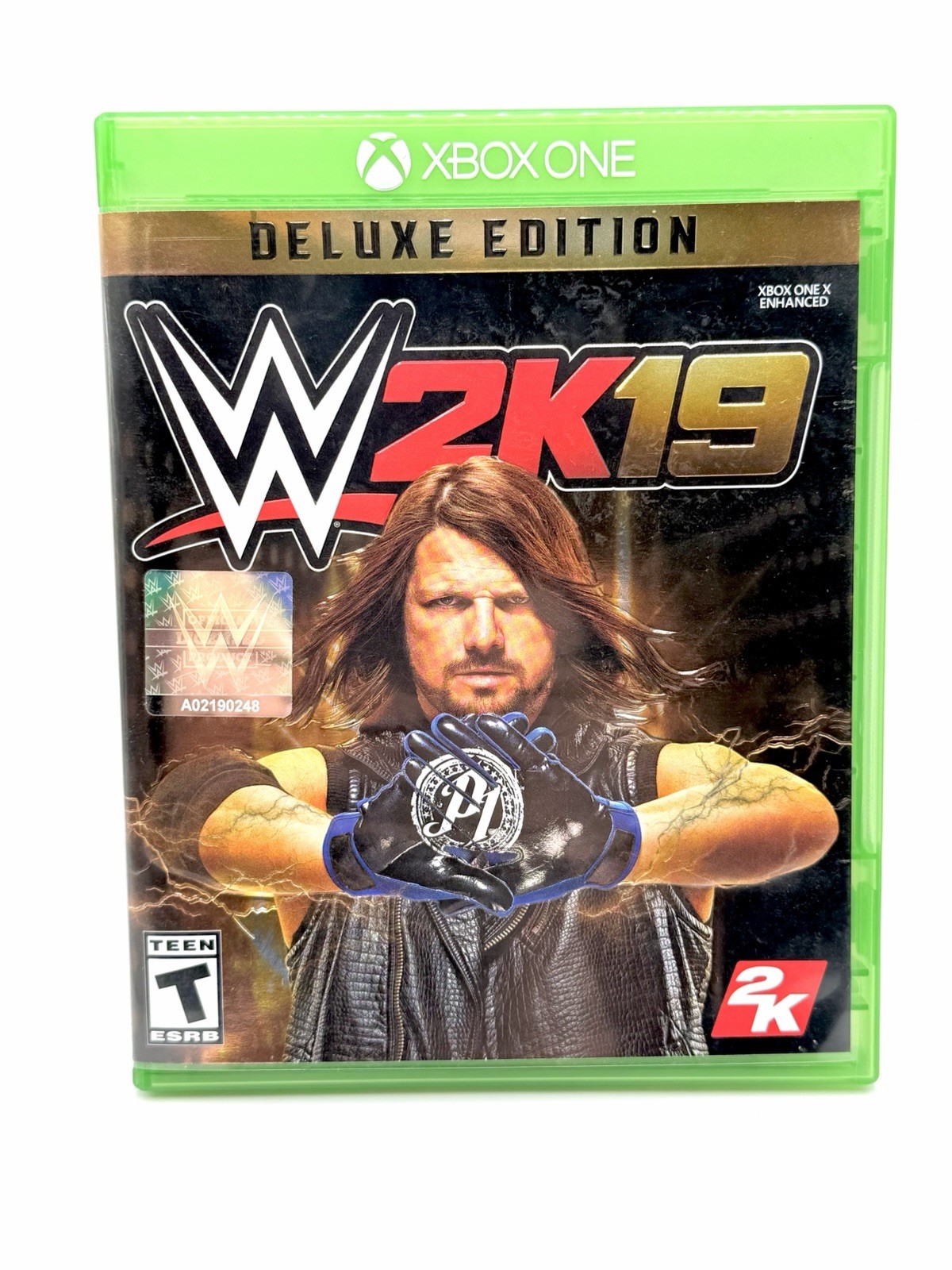 WWE 2K19 Deluxe Edition Xbox One Game Disc & Original Case AJ Styles