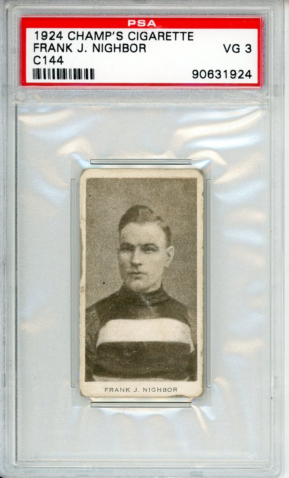 1924 Champs Cigarette C144 Frank Nighbor HOF PSA 3 1924 Champs Cigarette C144 Frank Nighbor HOF PSA 3