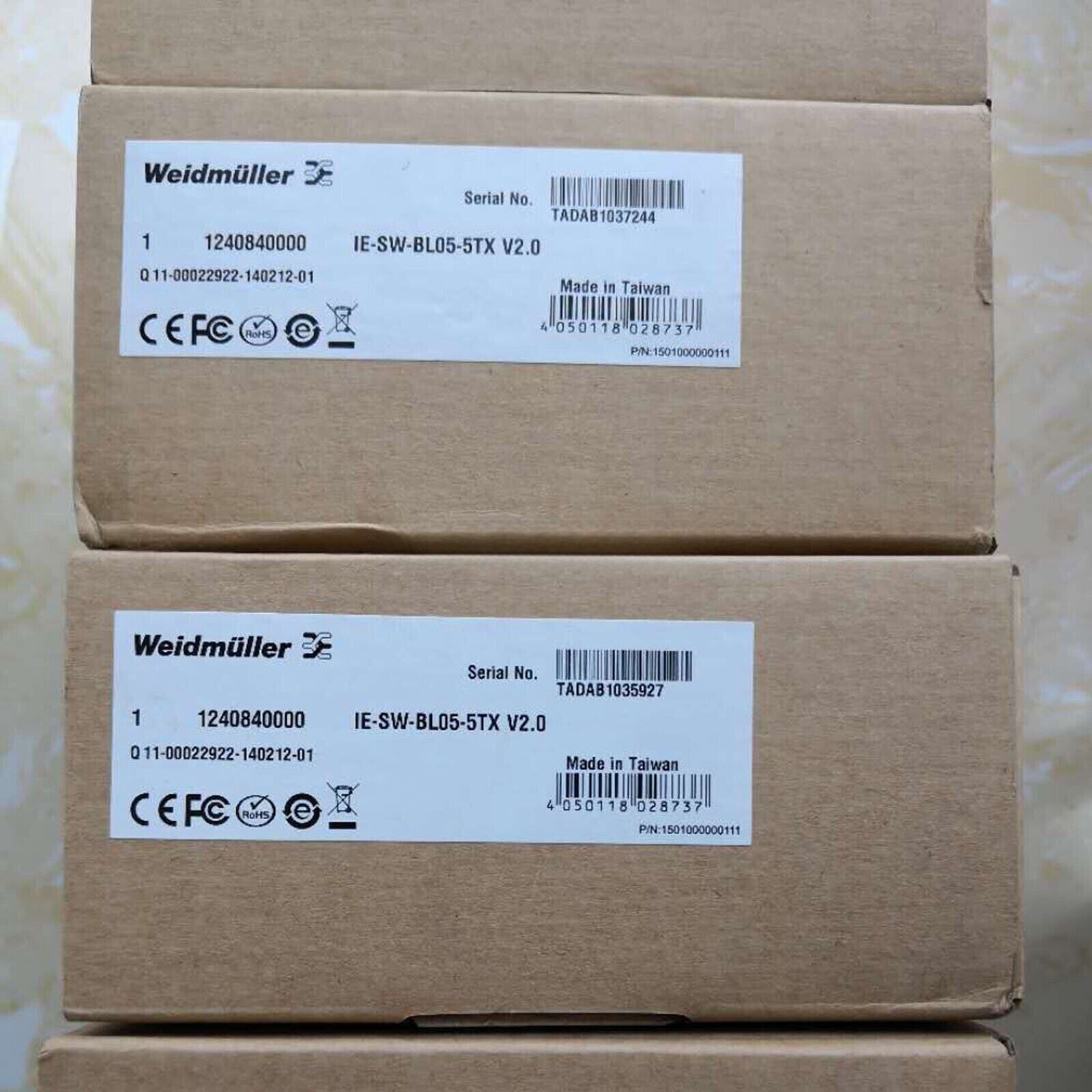 ONE NEW Weidmuller 1240840000 IE-SW-BL05-5TX Ethernet Switch 