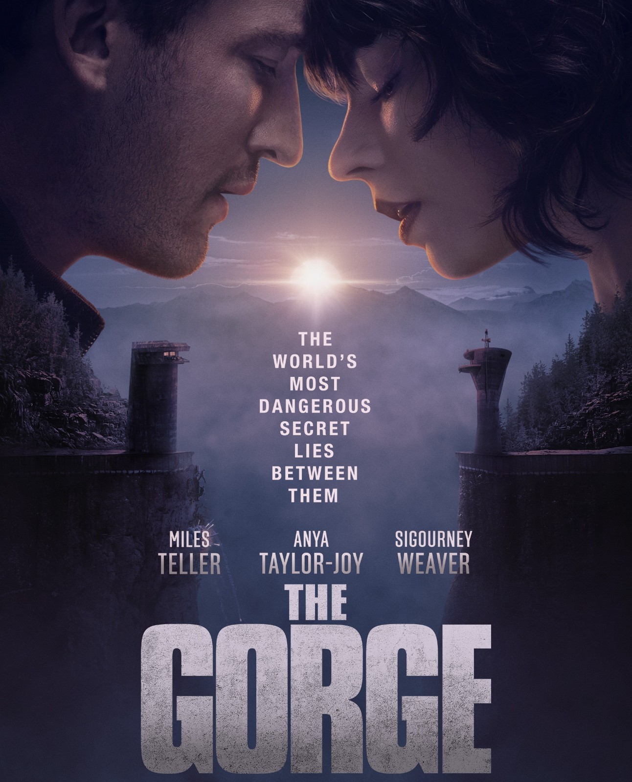 The Gorge 2025 ( DVD ) MOVIE Slip Cover Region Free |Free Shipping|