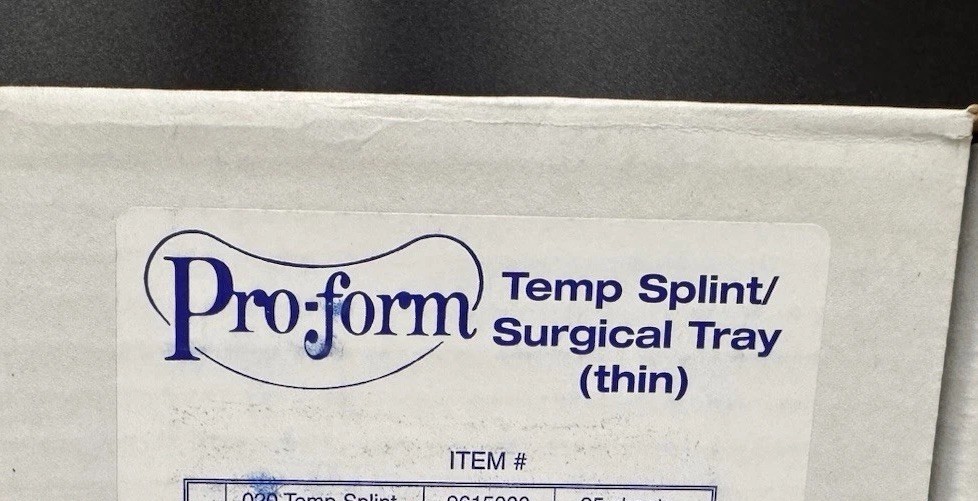 Keystone Proform Temp Splint/ Surgical Tray (thin) .040 45 Sheets Keystone Proform Temp Splint/ Surgical Tray (thin) .040 45 Sheets