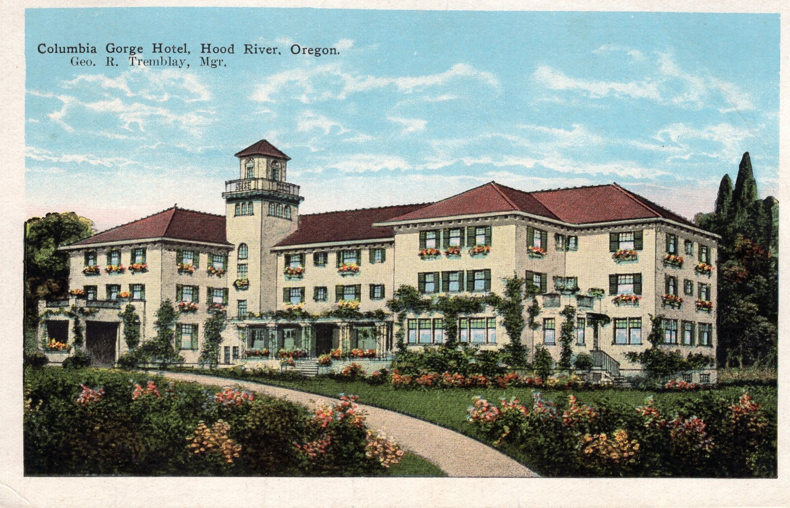 COLUMBIA GORGE HOTEL, HOOD RIVER, OR - PC1814