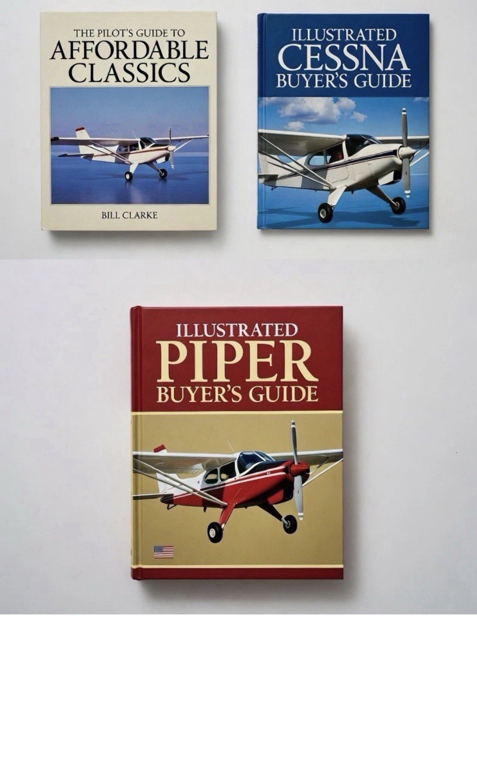 3 Vintage Aviation Books Cessna Piper Buyers Guides Affordable Classics 1993