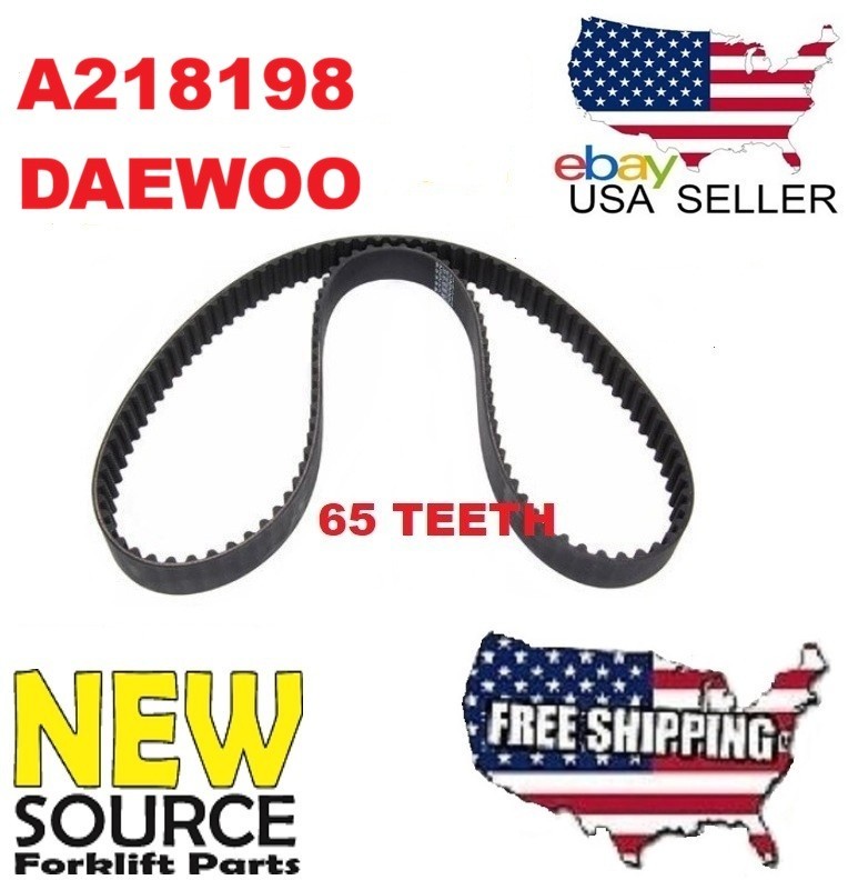 A218198 DAEWOO FORKLIFT  TIMING BELT 65 TEETH FOR PSI 2.4L   CD004