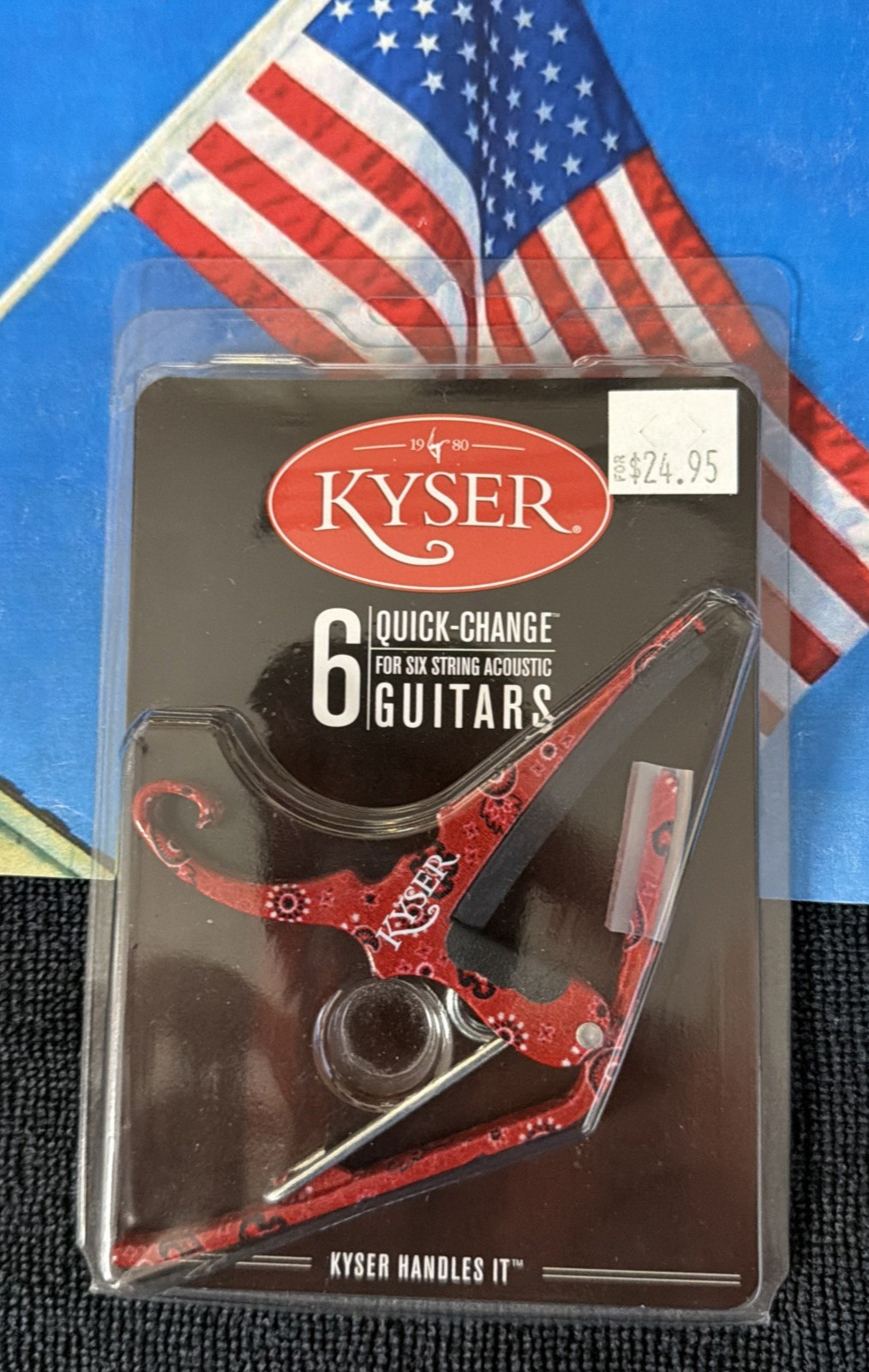 🔥🔥KYSER QUICK-CHANGE 6 STRING ACOUSTIC GUITARS (RARE PAISLEY STYLE PATTERN)🔥 🔥🔥KYSER QUICK-CHANGE 6 STRING ACOUSTIC GUITARS (RARE PAISLEY STYLE PATTERN)🔥
