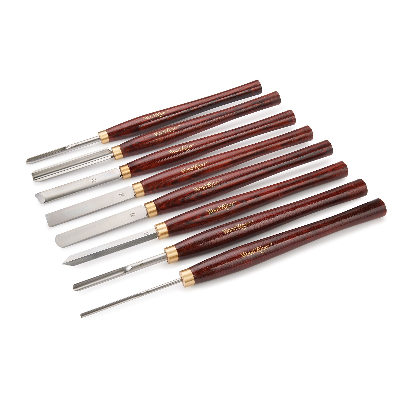 WOODRIVER Turner\'s Tool Set with Extra Long 16\