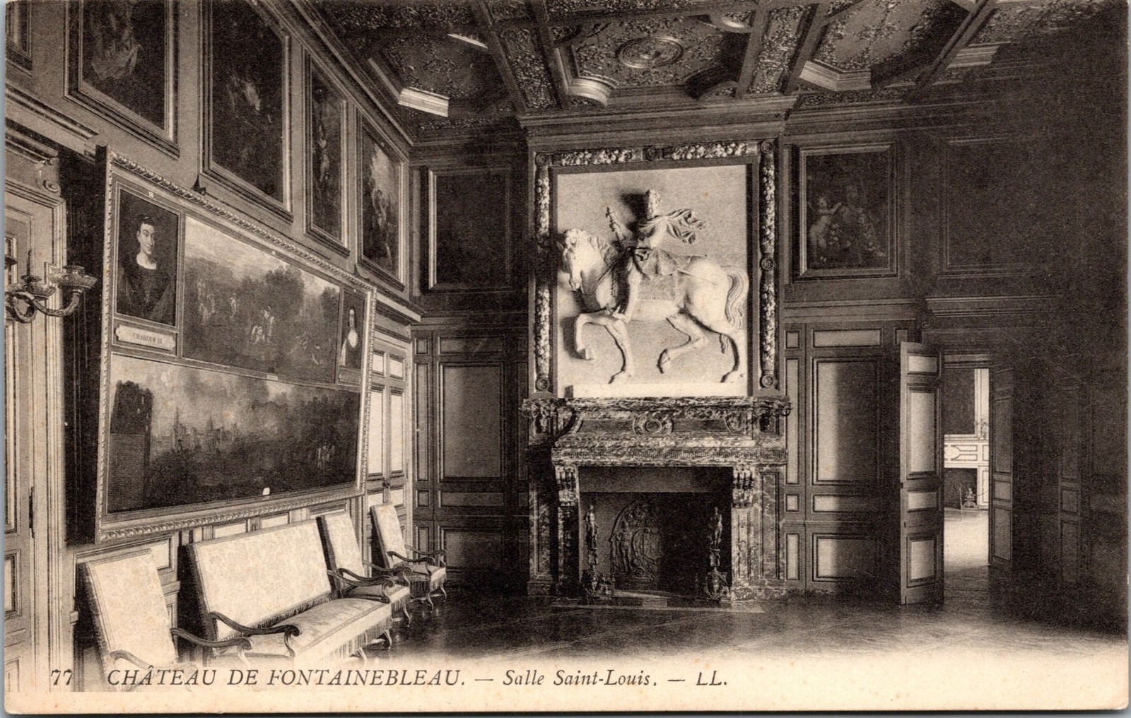 Château de Fontainebleau Postcard Salle Saint-Louis Unposted Carte Postale Château de Fontainebleau Postcard Salle Saint-Louis Unposted Carte Postale