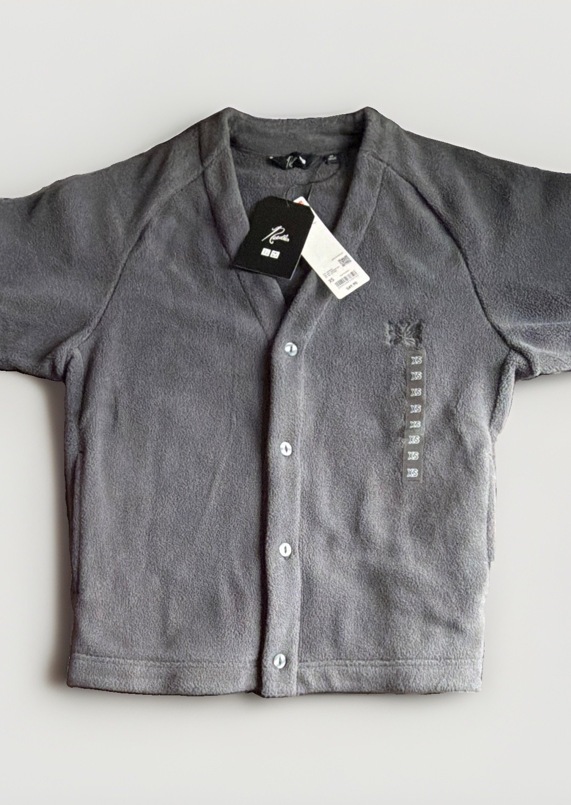 Uniqlo x NEEDLES Gray Fleece Oversized Cardigan size XS Uniqlo x NEEDLES Gray Fleece Oversized Cardigan size XS