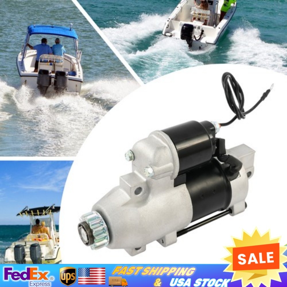 Outboard Starter Motor For Yamaha 4-stroke 150-250hp F150 Fl150 F200    ﻿