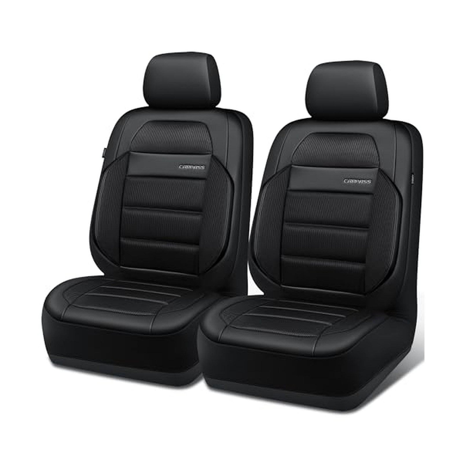 CAR PASS Memory Foam Seat Covers Front, Airy Cool Mesh Thick Car Seat Covers,...