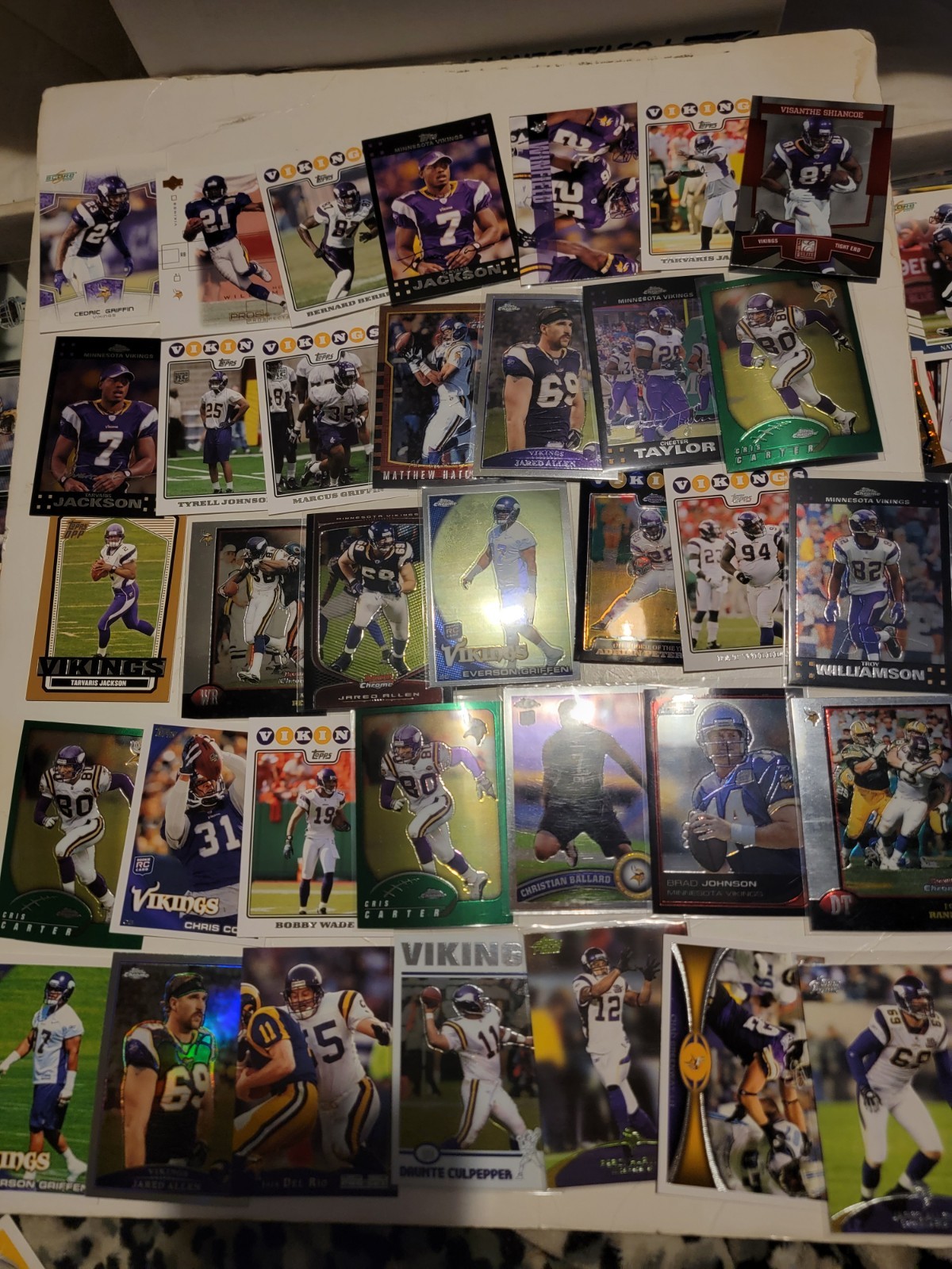 350+ Large Lot NFL Trading Cards Vintage Modern Inserts Rcs Minnesota Vikings