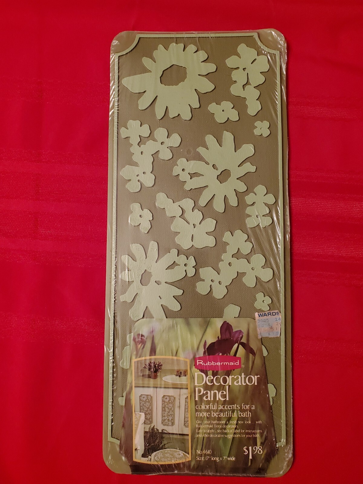 Rubbermaid Vintage 1973 Decorator Panel