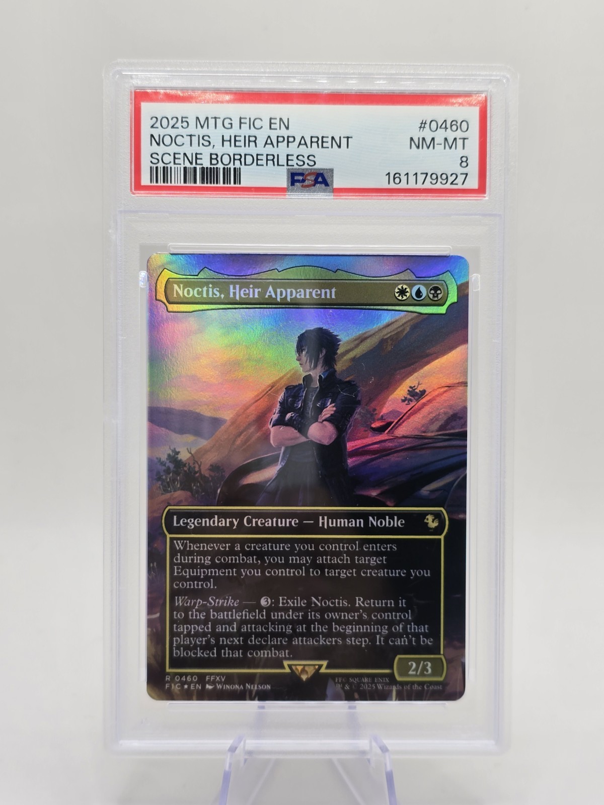 2025 MTG Noctis, Heir Apparent (Foil) Commander: Final Fantasy #0460 PSA 8