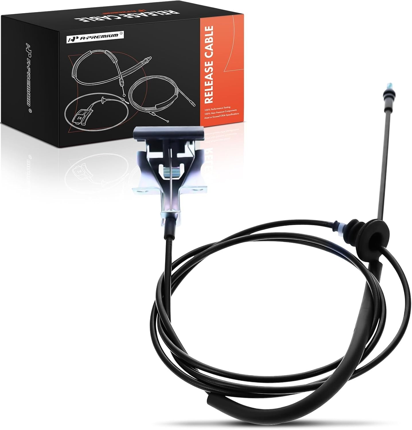 A-Premium Front Hood Latch Release Cable with Handle Compatible with Nissan