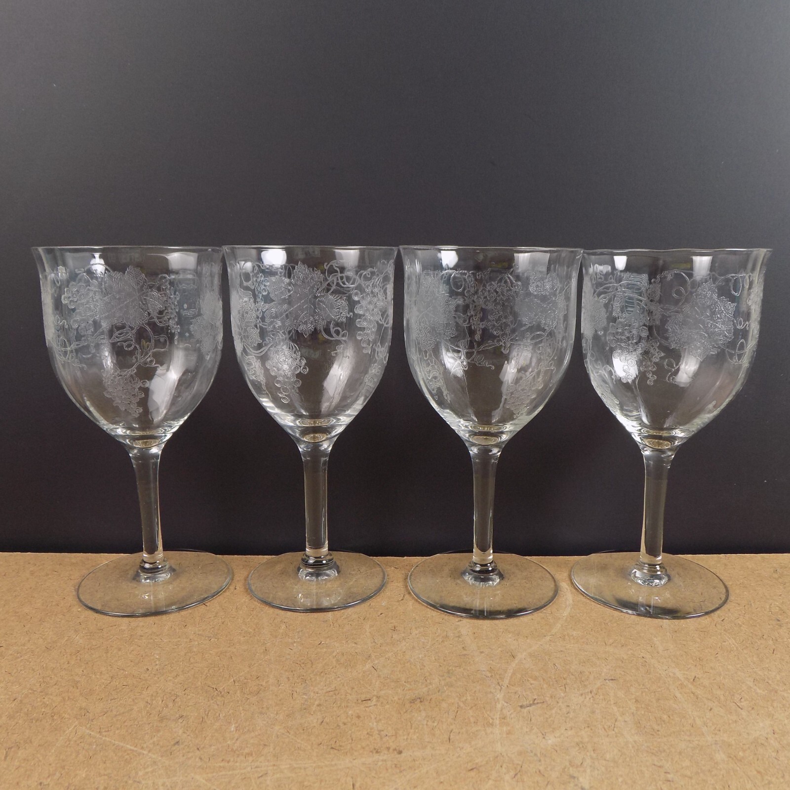 4 Fostoria New Vintage Grape Optic 6.5