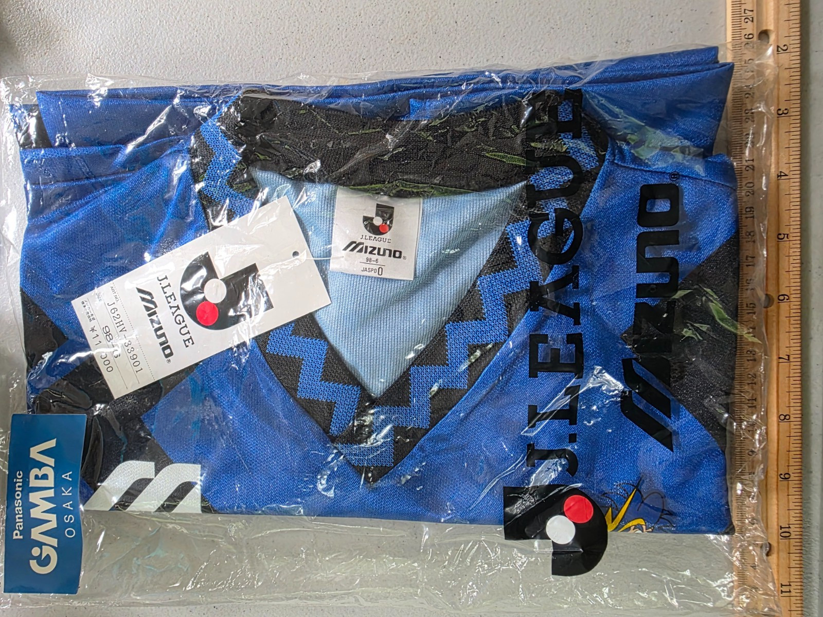 Vintage 1993-95 Gamba Osaka Mizuno J League Home Jersey NWT Panasonic XL