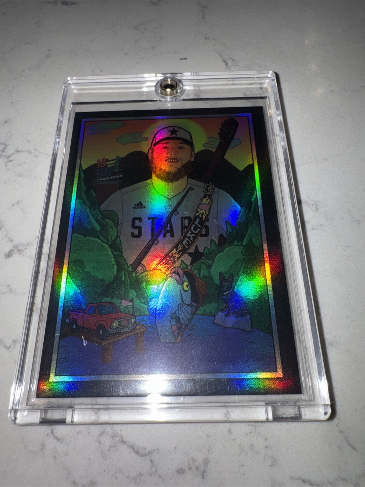 Luke Combs Rookie RC Topps Negro Leagues 2021 Nashville Stars Chrome Foil /101 Luke Combs Rookie RC Topps Negro Leagues 2021 Nashville Stars Chrome Foil /101