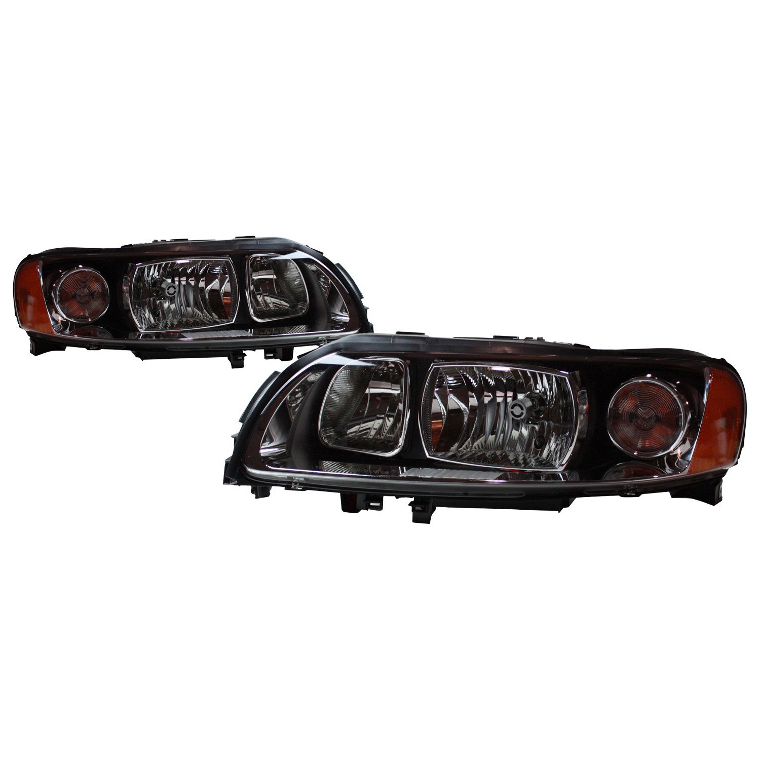 Headlight Set For 2005-2009 Volvo S60 CAPA VO2502120 VO2503120 Halogen