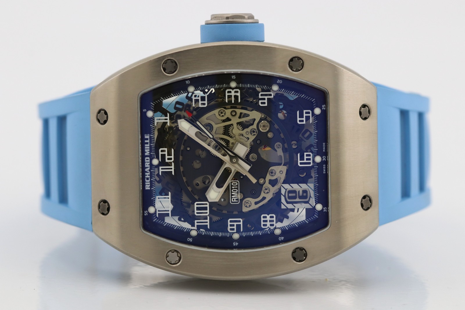 Richard Mille RM 10 Titanium 39mm Skeletonized Dial Watch RM010 TI Richard Mille RM 10 Titanium 39mm Skeletonized Dial Watch RM010 TI